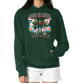 Minnesota Wild G-III 4Her by Carl Banks Women's Flower Logo Pullover Hoodie - Green - NHL 201906152