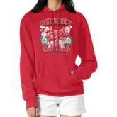 Detroit Red Wings G-III 4Her by Carl Banks Women's Flower Logo Pullover Hoodie - Red - NHL 201906166