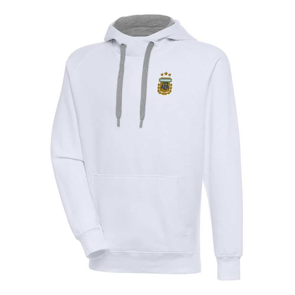 Argentina National Team Antigua Victory Pullover Hoodie White