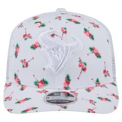 Houston Texans New Era Adventure Flamingo Pattern 9SEVENTY Stretch-Snap Hat White