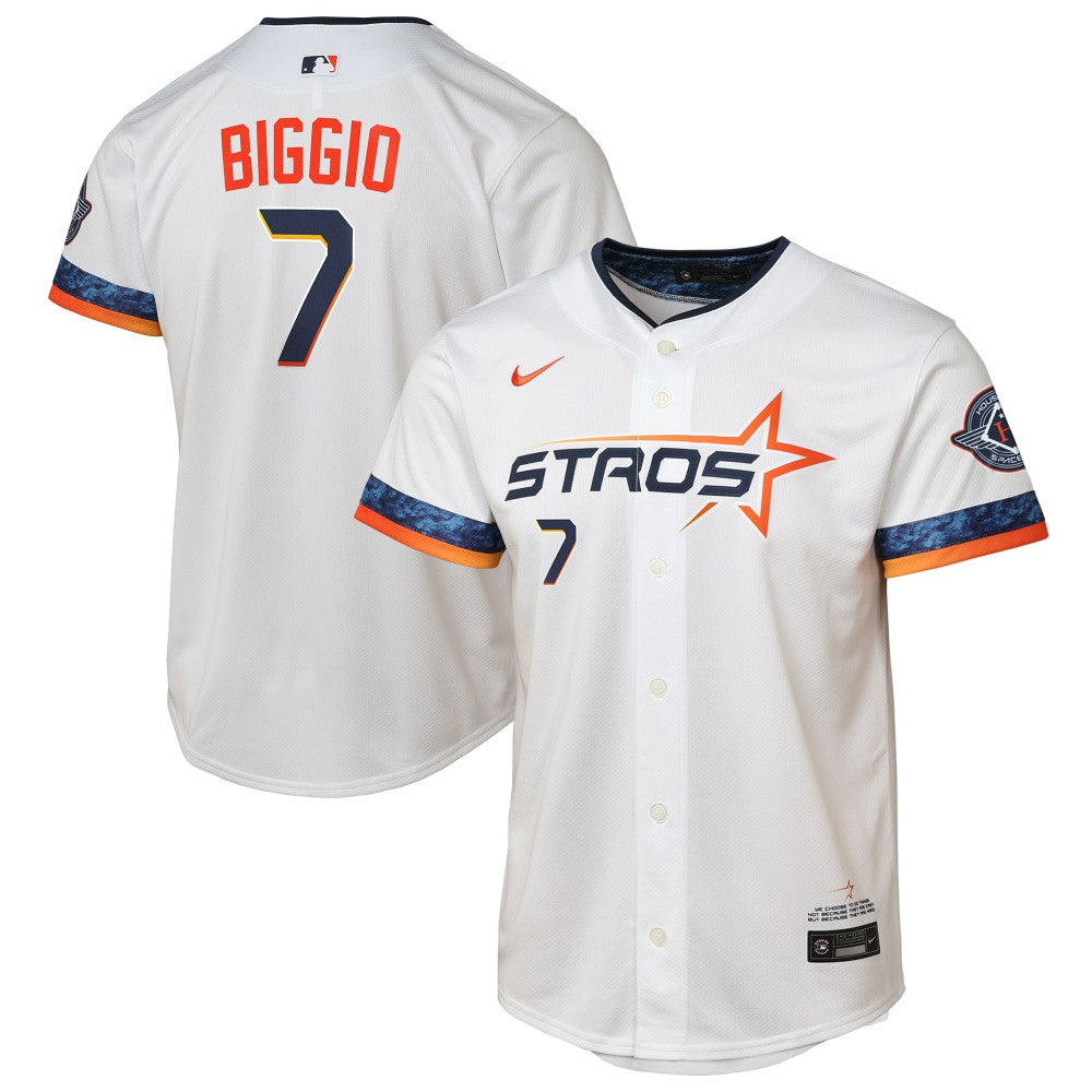 Craig Biggio Houston Astros Nike Youth 2025 City Connect Limited Player Jersey - White - Nike Discount