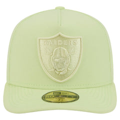Las Vegas Raiders New Era Color Pack A-Frame 59FIFTY Fitted Hat Light Green