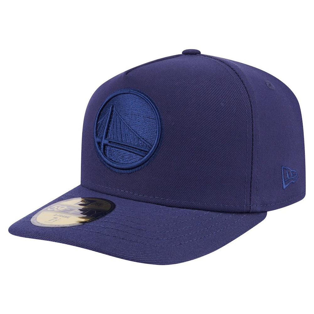 Golden State Warriors Colorpack A-Frame Pinch Front 59FIFTY Fitted Hat for sale Navy | New Era Near Me