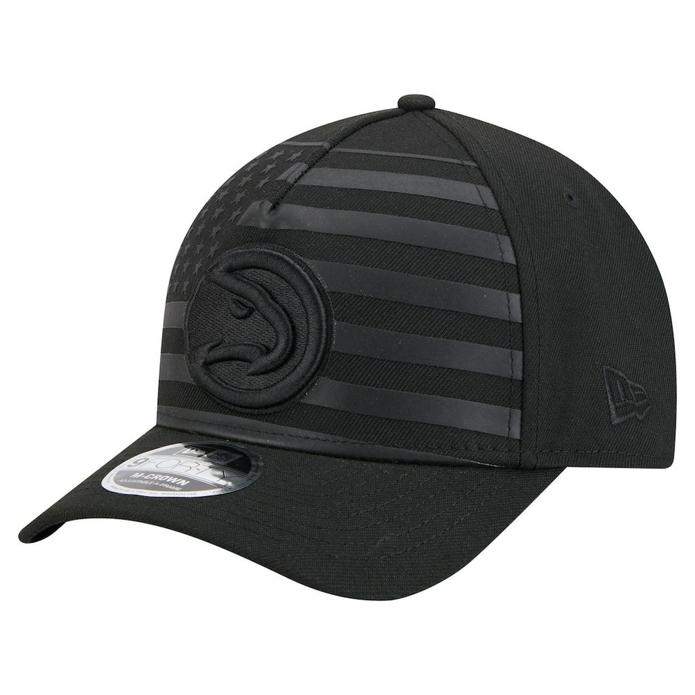 Atlanta Hawks Game Day Flag A-Frame 9FORTY Adjustable Hat Black | New Era outlet