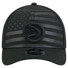 Atlanta Hawks Game Day Flag A-Frame 9FORTY Adjustable Hat Black | New Era outlet