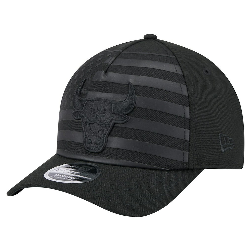 Chicago Bulls Game Day Flag A-Frame 9FORTY Adjustable Hat Black | New Era Lifestyle