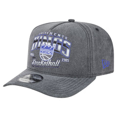 Sacramento Kings Throwback Washed Pre-Curved 9FIFTY Snapback Hat Charcoal | New Era online