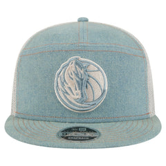 Dallas Mavericks Adventure Denim Split Panel 9FIFTY Snapback Trucker Hat | New Era for sale