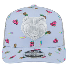 Memphis Grizzlies Adventure Aloha Pattern 9SEVENTY Stretch-Snap Hat Light Blue/Gray | New Era online