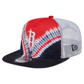 Houston Rockets Throwback Dye Golfer Snapback Hat for sale Black/Red | New Era