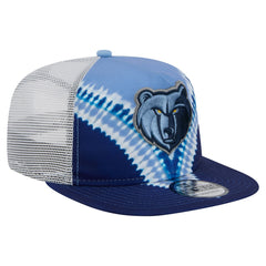Memphis Grizzlies Throwback Dye Golfer Snapback Hat Navy/Light Blue | New Era Near Me