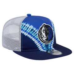 Dallas Mavericks Throwback Dye Golfer Snapback Hat for sale Navy/Blue | New Era