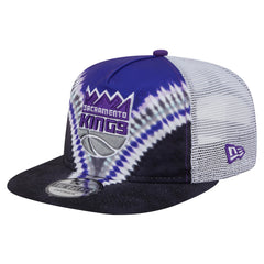 Sacramento Kings Throwback Dye Golfer Snapback Hat Black/Purple | New Era Lifestyle