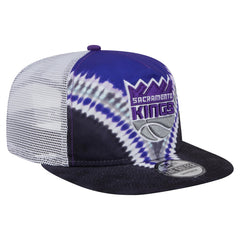 Sacramento Kings Throwback Dye Golfer Snapback Hat Black/Purple | New Era Lifestyle