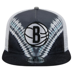 Brooklyn Nets Throwback Dye Golfer Snapback Hat Black/Gray | New Era Near Me