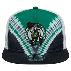 Boston Celtics Throwback Dye Golfer Snapback Hat Black/Kelly Green | New Era outlet