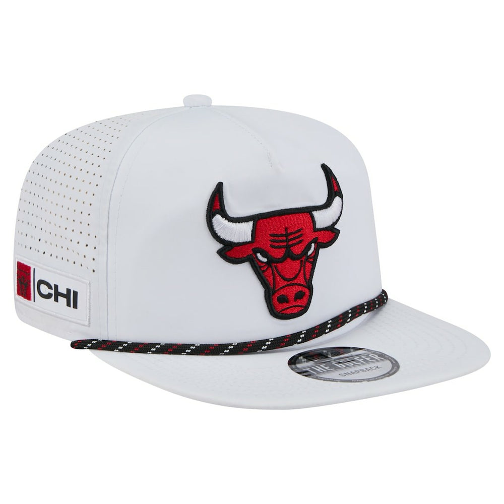 Chicago Bulls Performance Rope Golfer Adjustable Hat White | New Era Near Me