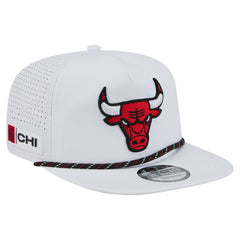 Chicago Bulls Performance Rope Golfer Adjustable Hat White | New Era Near Me