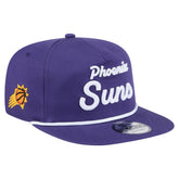 Phoenix Suns Team Text Golfer Snapback Hat Purple | New Era Lifestyle