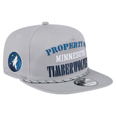 Minnesota Timberwolves Throwback Property Of Golfer Snapback Hat Gray | New Era US