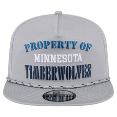Minnesota Timberwolves Throwback Property Of Golfer Snapback Hat Gray | New Era US