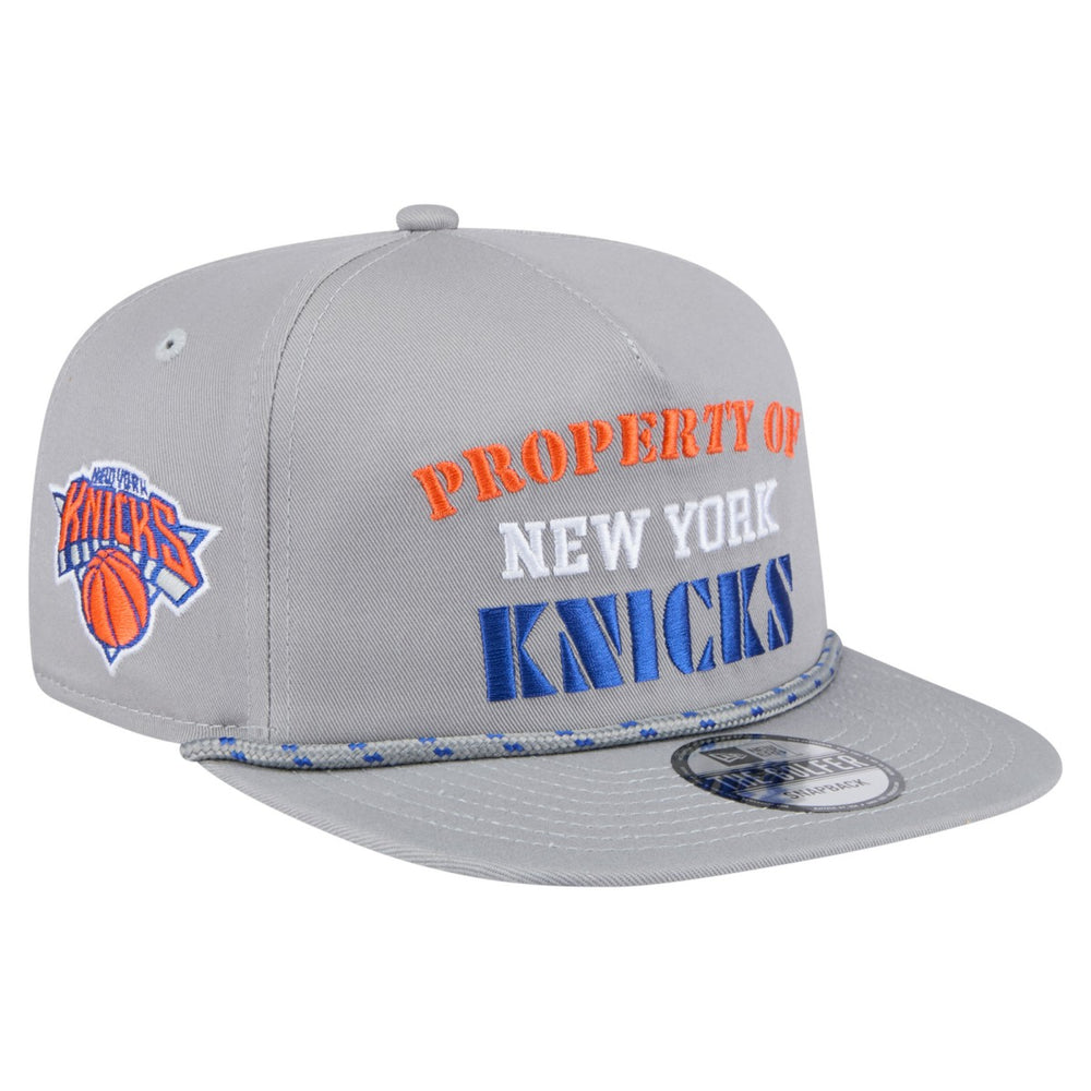 New York Knicks Throwback Property Of Golfer Snapback Hat Gray | New Era for sale