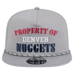 Denver Nuggets Throwback Property Of Golfer Snapback Hat for sale Gray | New Era US