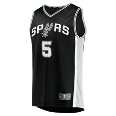 Stephon Castle San Antonio Spurs 2024 NBA Draft Fast Break Player Jersey Icon Edition Black | Fanatics Lifestyle