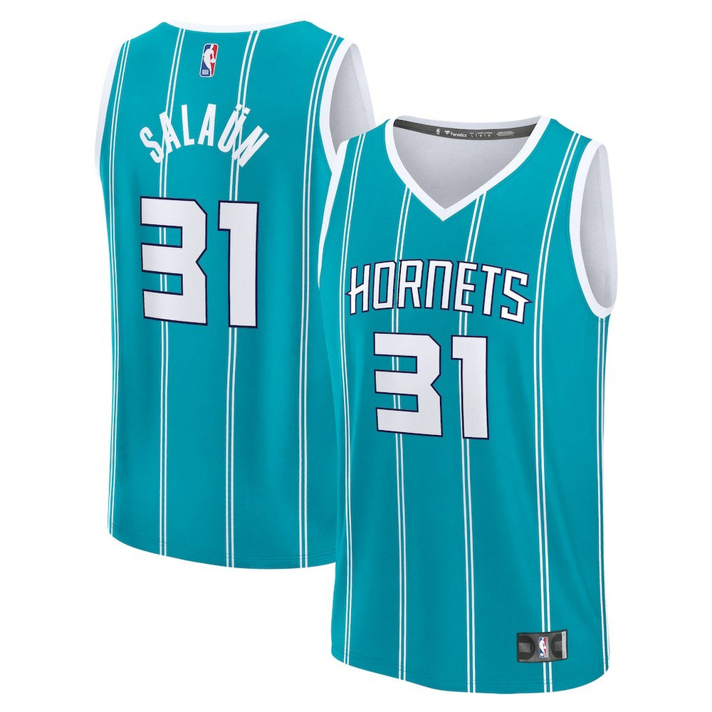 Tidjane Salaun Charlotte Hornets 2024 NBA Draft Fast Break Player Jersey Icon Edition Teal | Fanatics online