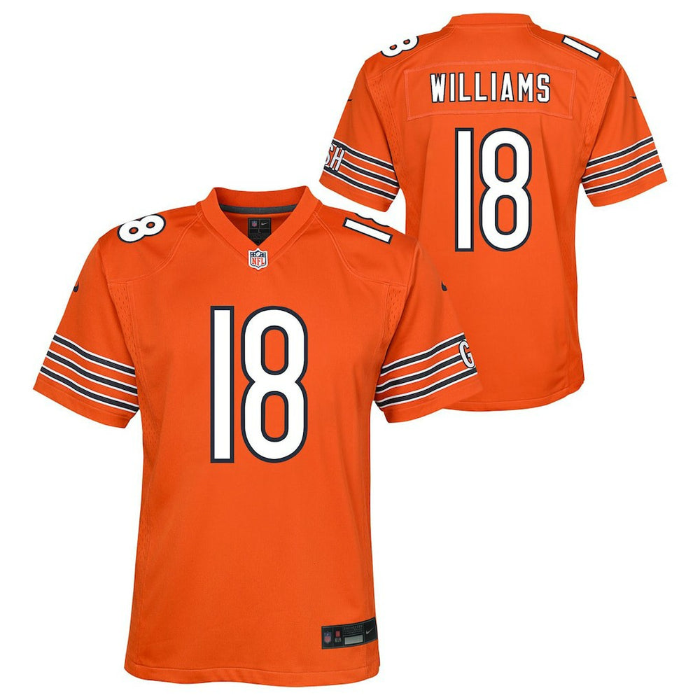 Nike Caleb Williams Chicago Bears Youth Game Jersey Orange