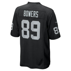 Nike Brock Bowers Las Vegas Raiders Youth Game Jersey Black