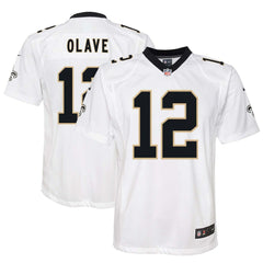 Nike Chris Olave New Orleans Saints Youth Game Jersey White