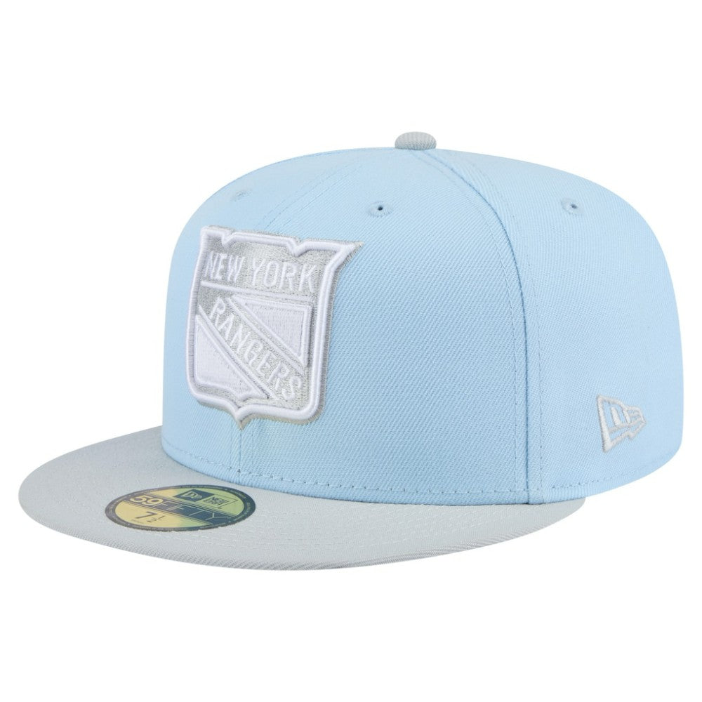 New York Rangers New Era Color Pack 2-Tone 59FIFTY Fitted Hat - Light Blue/Gray - NHL 201912224