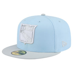 New York Rangers New Era Color Pack 2-Tone 59FIFTY Fitted Hat - Light Blue/Gray - NHL 201912224