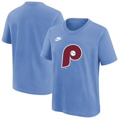 Philadelphia Phillies Nike Youth Cooperstown Collection Team Logo T-Shirt - Light Blue - Nike Discount
