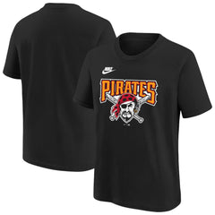 Pittsburgh Pirates Nike Youth Cooperstown Collection Team Logo T-Shirt - Black - Nike Sale