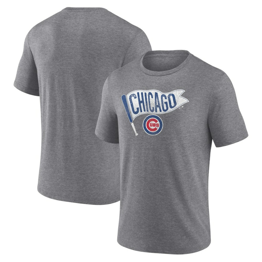 Chicago Cubs Hometown Collection Those Cubbies Tri-Blend T-Shirt - Heather Gray - MLB Discount
