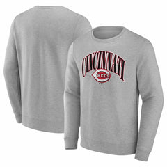 Cincinnati Reds Arch Pullover Sweatshirt - Gray - MLB Sale