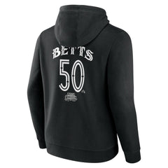 Mookie Betts Los Angeles Dodgers Mister Cartoon Name & Number Pullover Hoodie - Black - MLB Sale