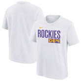Colorado Rockies Nike Youth 2025 City Connect Wordmark T-Shirt - White - Nike Online