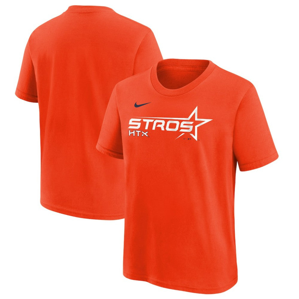 Houston Astros Nike Youth 2025 City Connect Wordmark T-Shirt - Orange - Nike Discount