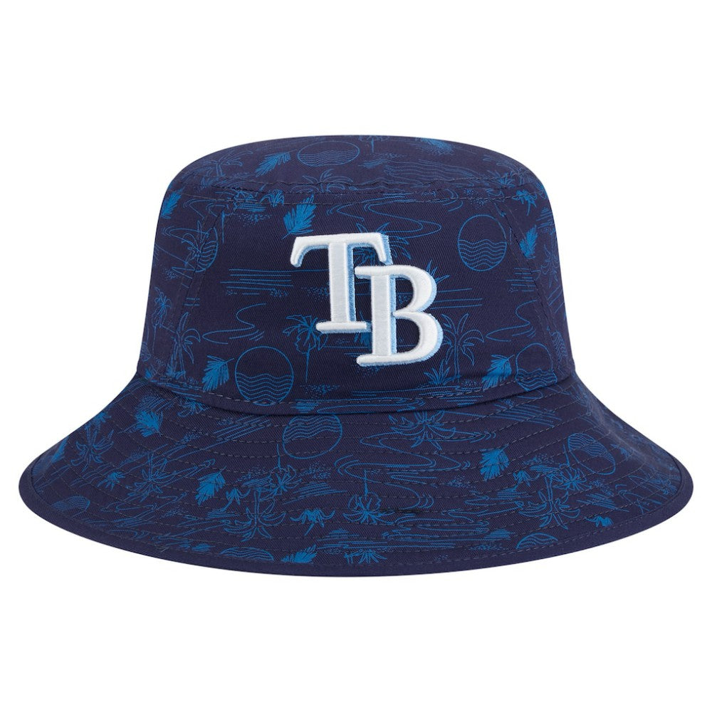 Tampa Bay Rays New Era 2025 Spring Training All Over Print Bucket Hat - Navy - New Era Online