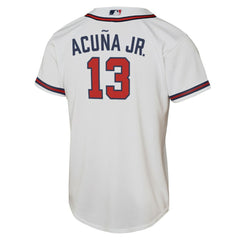 Ronald Acuna Jr. Atlanta Braves Nike Youth Home Replica Player Jersey - White - Nike Discount