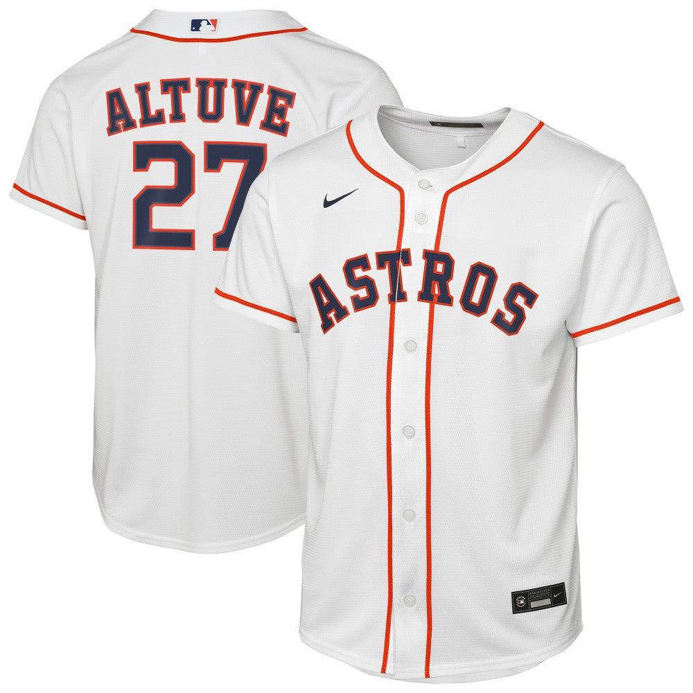 Jose Altuve Houston Astros Nike Youth Home Replica Player Jersey - White - Nike on Sale