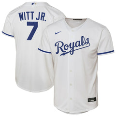 Bobby Witt Jr. Kansas City Royals Nike Youth Home Replica Player Jersey - White - Nike Lifestyle