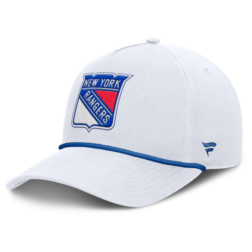 New York Rangers Fanatics Rope A-Frame Adjustable Hat - White - NHL 201922906