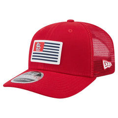 St. Louis Cardinals New Era Flag 9SEVENTY Stretch-Snap Hat - Red - New Era Discount