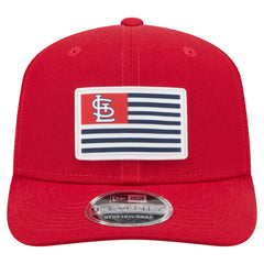 St. Louis Cardinals New Era Flag 9SEVENTY Stretch-Snap Hat - Red - New Era Discount
