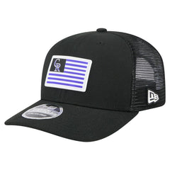 Colorado Rockies New Era Flag 9SEVENTY Stretch-Snap Hat - Black - New Era Lifestyle