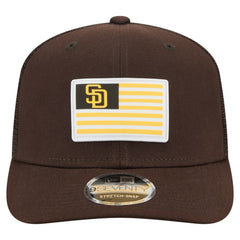 San Diego Padres New Era Flag 9SEVENTY Stretch-Snap Hat - Brown - New Era Sale